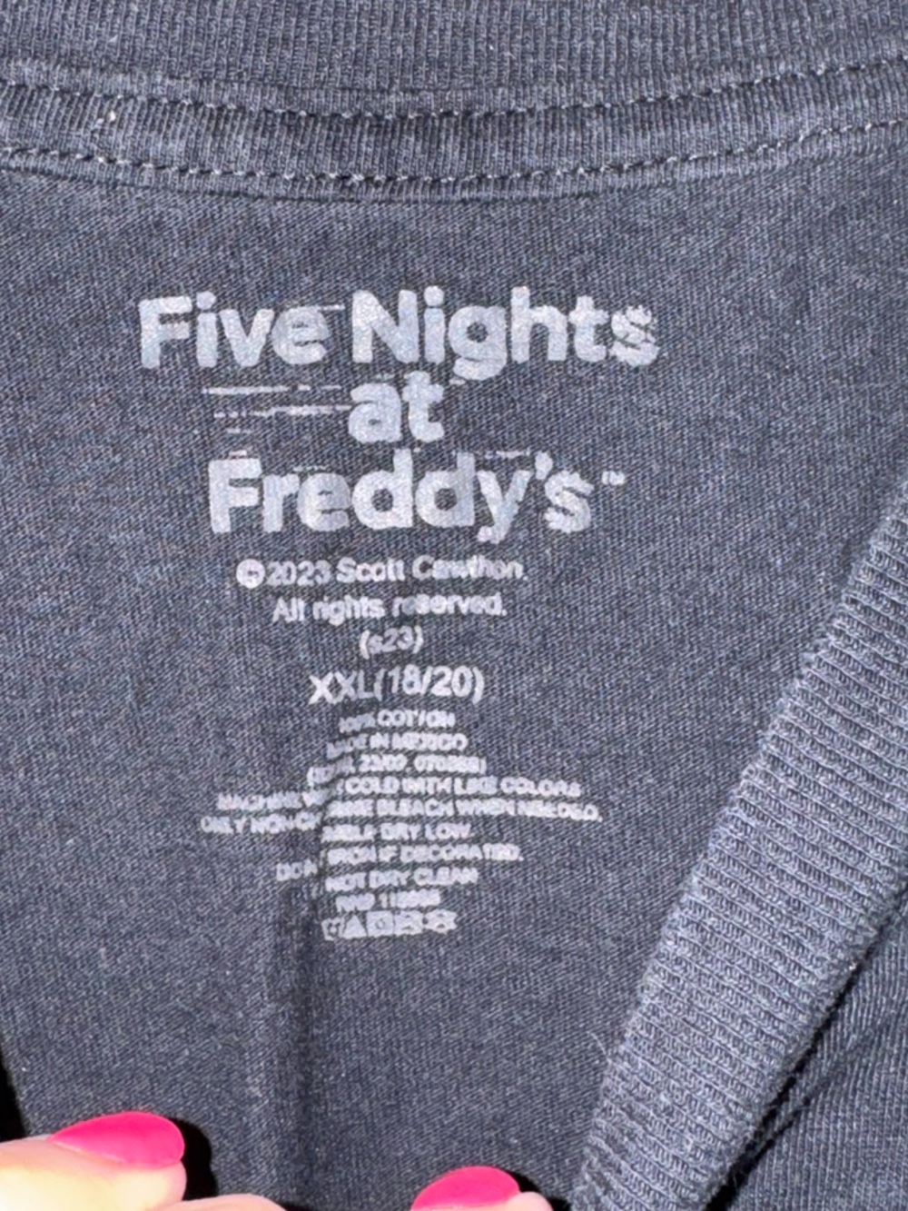 Five Nights at Freddy’s Shirt Bundle Boys XXL 18/20 FNAF Freddy Graphic Lot - Picture 3 of 6